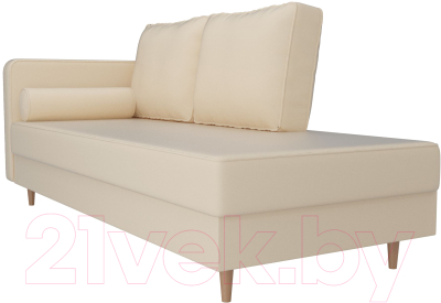 Тахта Лига Диванов Прайм левый / 100891 (экокожа бежевый)