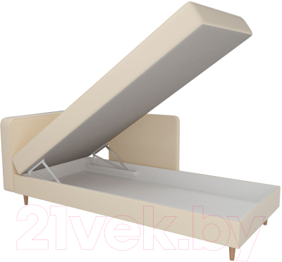Тахта Лига Диванов Прайм левый / 100891 (экокожа бежевый)