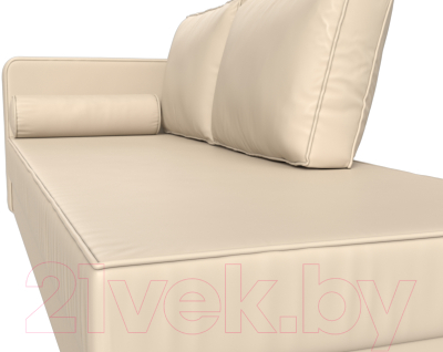 Тахта Лига Диванов Прайм левый / 100891 (экокожа бежевый)