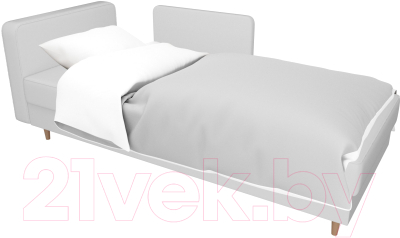 Тахта Лига Диванов Прайм левый / 100892 (экокожа белый)