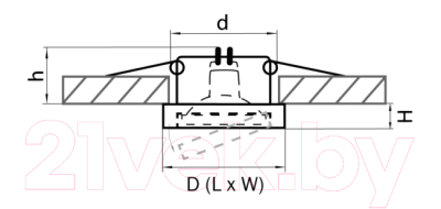 Точечный светильник Lightstar Mattoni 6234