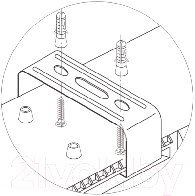 Светильник линейный IEK LLSP3-3908-1-36-K03