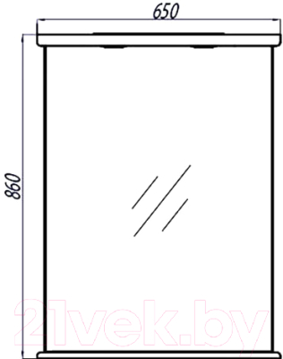 Зеркало Акватон Минима 65 (1A000502MN010)