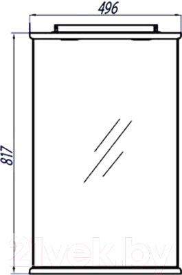 Зеркало Акватон Мира 47 (1A019802MR010)