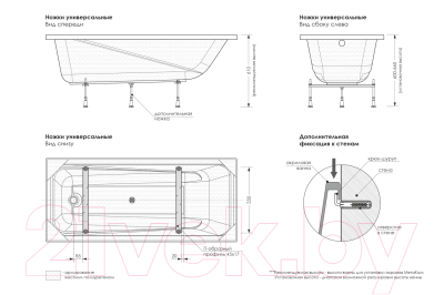 Ножки опорные МетаКам Универсальные