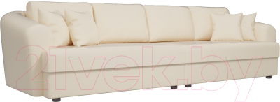 Диван Лига Диванов Милтон / 100668 (экокожа бежевый) - фото