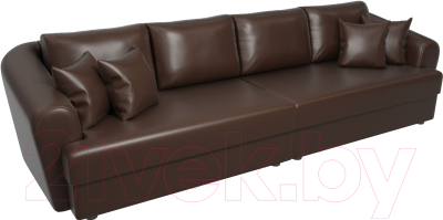 Диван Лига Диванов Милтон / 100670 (экокожа коричневый)
