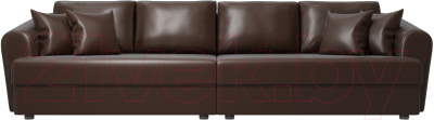 Диван Лига Диванов Милтон / 100670 (экокожа коричневый)
