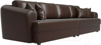 Диван Лига Диванов Милтон / 100670 (экокожа коричневый)