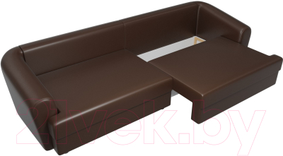 Диван Лига Диванов Милтон / 100670 (экокожа коричневый)