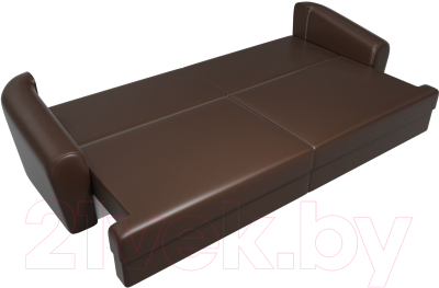 Диван Лига Диванов Милтон / 100670 (экокожа коричневый)