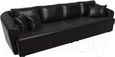 Диван Лига Диванов Милтон / 100671 (экокожа черный)