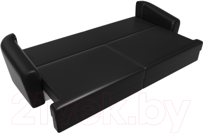 Диван Лига Диванов Милтон / 100671 (экокожа черный)