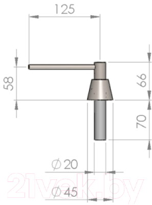 Дозатор встраиваемый в мойку Merida DWP101