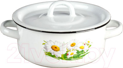 Кастрюля Эмаль 01-1608/4М - фото