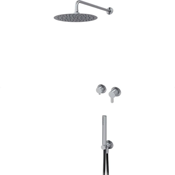 Душевая система со смесителем Bruma X-Alpha Satin Stainless Steel / 1863600IS - фото