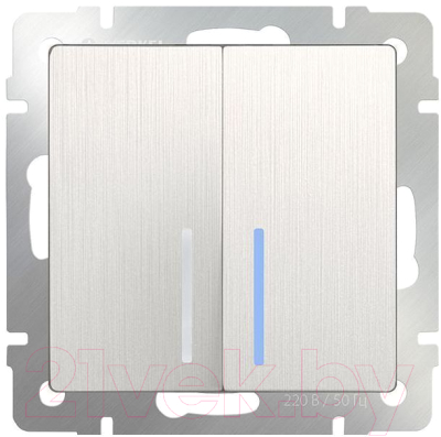 Выключатель Werkel WL13-SW-2G-2W-LED / a040898 - фото