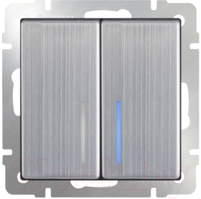 Выключатель Werkel WL02-SW-2G-2W-LED / a030793 - фото