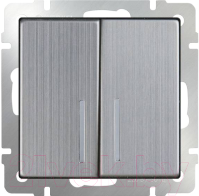 Выключатель Werkel WL02-SW-2G-LED / a030794 - фото