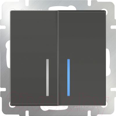 Выключатель Werkel WL07-SW-2G-LED / a029879 - фото