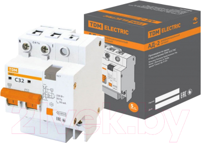 Дифференциальный автомат TDM АД-2-2Р-32А-30мА / SQ0221-0003 - фото