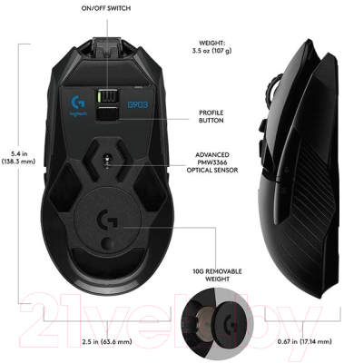 Мышь Logitech G903 / 910-005672