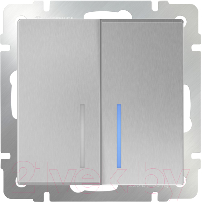 Выключатель Werkel WL06-SW-2G-2W-LED / a029827 - фото