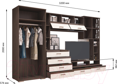 Стенка Горизонт Мебель Коста