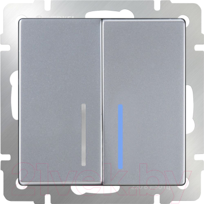 Выключатель Werkel WL06-SW-2G-LED / a029826 - фото