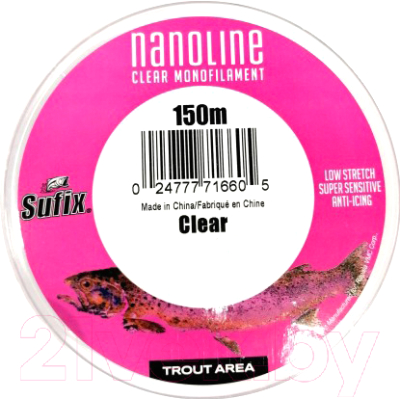 Леска монофильная Sufix Nanoline Trout 0.10мм / SNL10C100 - фото