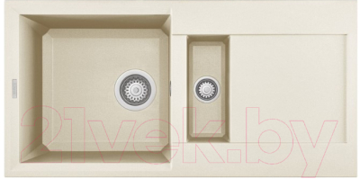 Мойка кухонная Elleci Easy 425 Bianco Antico G62 / LGY42562 - фото
