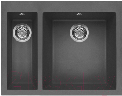 Мойка кухонная Elleci Quadra 150 Dark Grey K99 / LKQ15099 - фото
