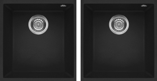 Мойка кухонная Elleci Quadra 200 Undermount G40 Nero - фото