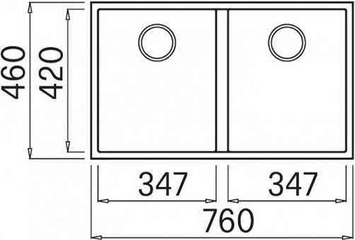 Мойка кухонная Elleci Quadra 340 Undermount G40 Nero