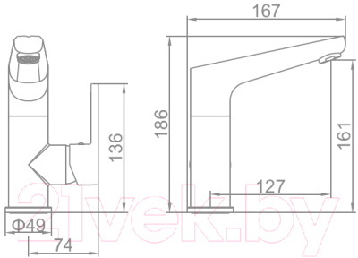 Смеситель Ledeme L1066