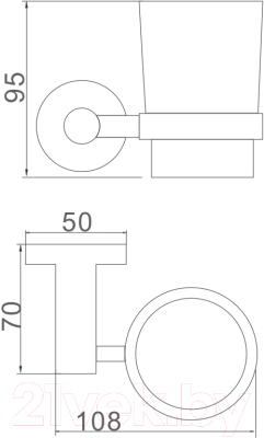 Стакан для зубной щетки и пасты Ledeme L71706