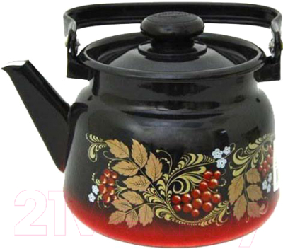 Чайник СтальЭмаль С2714.38 (красный/черный) - фото
