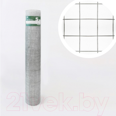 Сетка сварная Lihtar D 0.8 12.7мм 1x5м