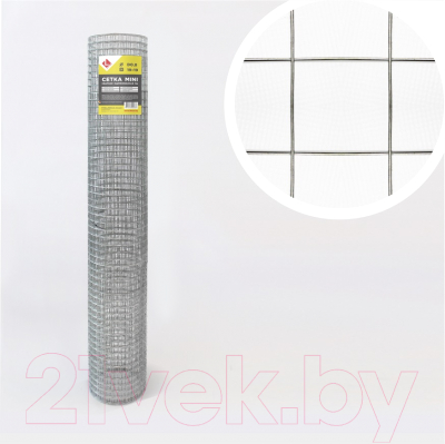 Сетка сварная Lihtar D 0.8 19мм 1х5м