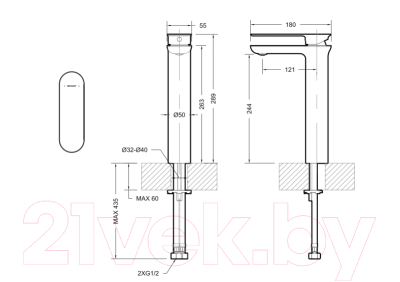 Смеситель Bravat Gina F165104C-A-ENG