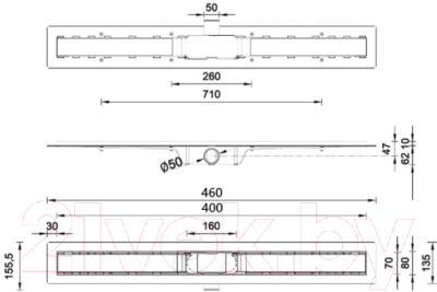 Трап для душа Styron Medium STY-M-40