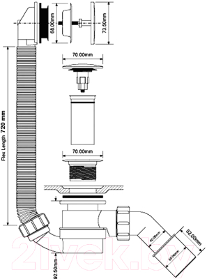 Сифон McAlpine HC2600CL