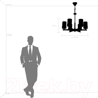 Люстра Lightstar Cero 731067