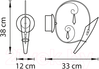 Бра Lightstar Scarabeo 755614