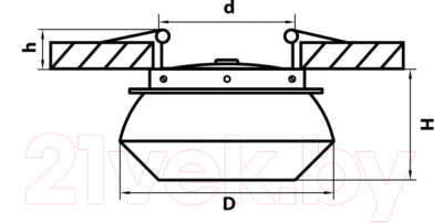 Точечный светильник Lightstar Orbe 51207