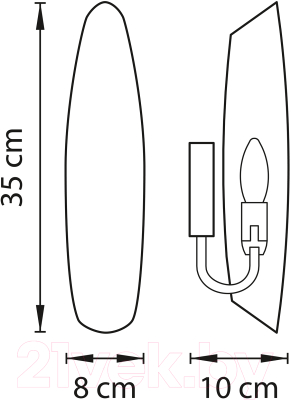 Бра Lightstar Dissimo 803600