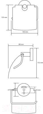 Держатель для туалетной бумаги Bemeta 104112014 (белый)