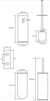Ершик для унитаза Bemeta 102313064