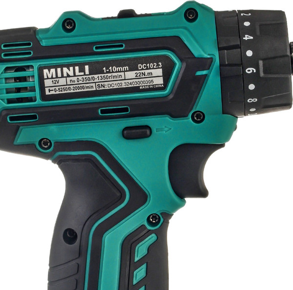 Аккумуляторная дрель-шуруповерт MINLI DC102.3