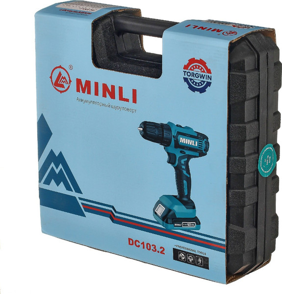 Аккумуляторная дрель-шуруповерт MINLI DC103.2-2.0A